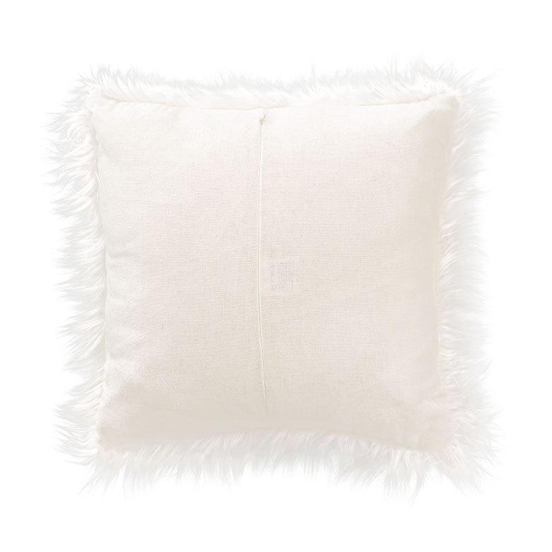 クッションカバー 約45×45cm ロングファー 正方形 グレー シンプル 上品 華やか 北欧 おしゃれ ファスナー付き 6668 | ブランド登録なし | 16