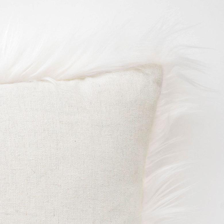 クッションカバー 約45×45cm ロングファー 正方形 グレー シンプル 上品 華やか 北欧 おしゃれ ファスナー付き 6668 | ブランド登録なし | 10