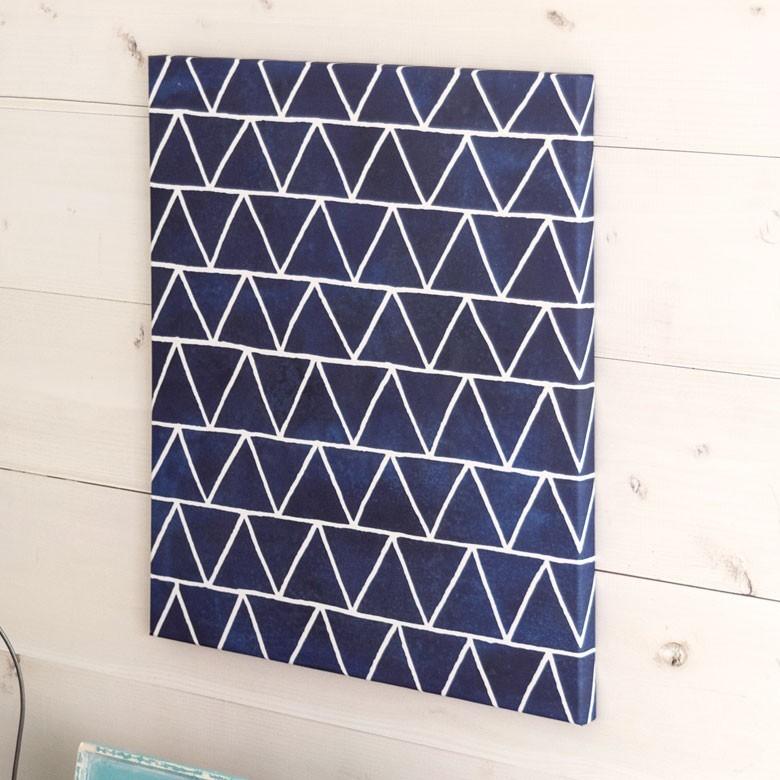 アートパネル 三角柄 ジオメトリック 幅40cm 高さ50cm 長方形 幾何学模様 ファブリックアート モダンアート キャンバスアート 絵画 Elements 通販 Paypayモール