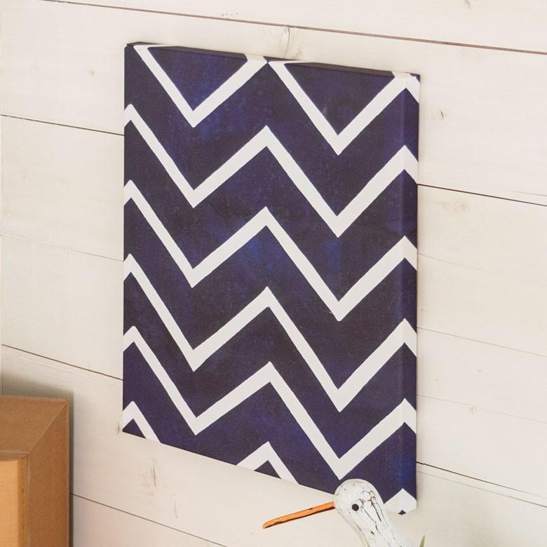 アートパネル シェブロン柄 幅40cm 高さ50cm 長方形 ギザギザ 幾何学