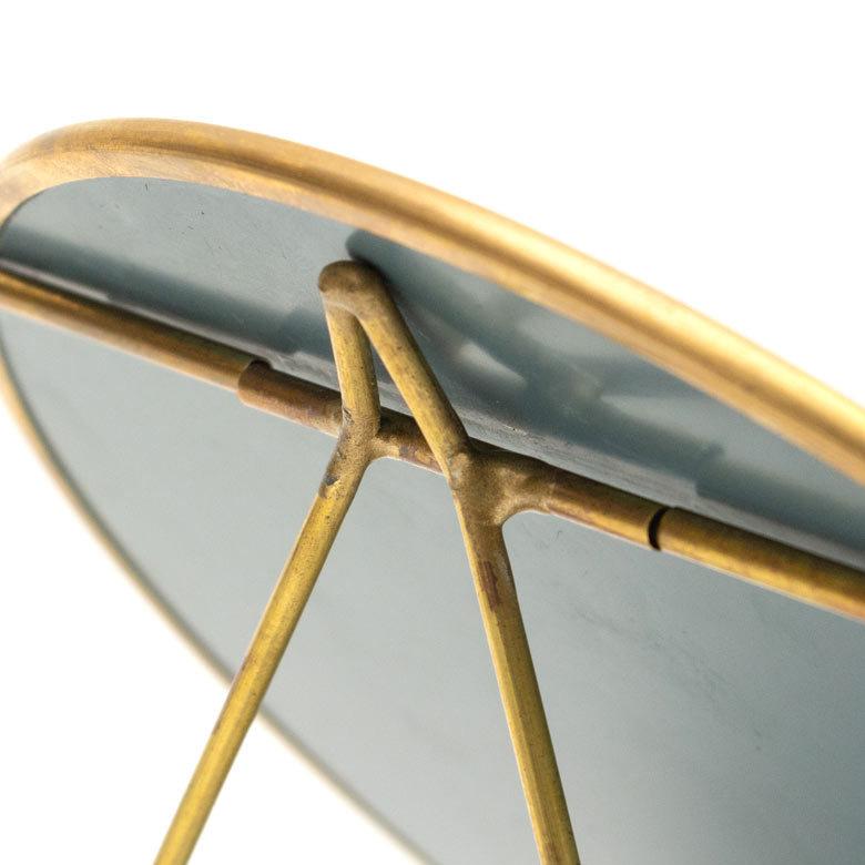 スタンドミラー 鏡 かがみ カガミ ミラー 卓上鏡 テーブルミラー アンティーク調 コンパクト 丸型 化粧鏡 可愛い メイクアップミラー 軽量 インテリア雑貨 66713 | ELEMENTS（インテリア） | 13