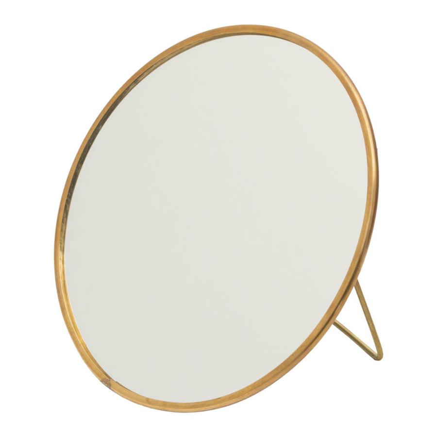 スタンドミラー 鏡 かがみ カガミ ミラー 卓上鏡 テーブルミラー アンティーク調 コンパクト 丸型 化粧鏡 可愛い メイクアップミラー 軽量 インテリア雑貨 66713 | ELEMENTS（インテリア） | 18