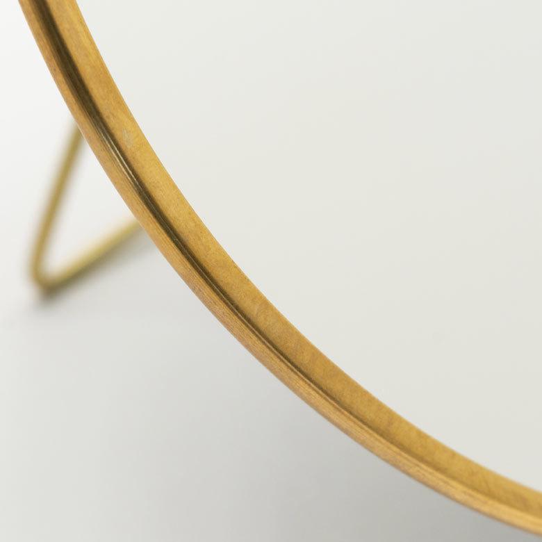 スタンドミラー 鏡 かがみ カガミ ミラー 卓上鏡 テーブルミラー アンティーク調 コンパクト 丸型 化粧鏡 可愛い メイクアップミラー 軽量 インテリア雑貨 66713 | ELEMENTS（インテリア） | 06