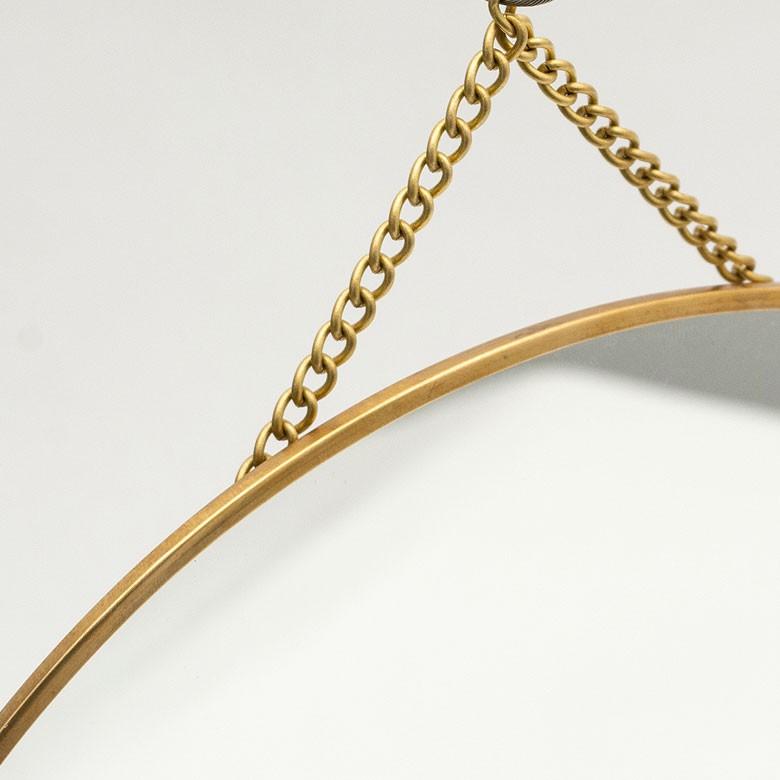 壁掛けミラー インテリアミラー オーバル型 オーバルタイプ 壁掛け 吊り下げ アンティーク調 スタンドミラー 鏡 かがみ カガミ インテイリア 66714 | ELEMENTS（インテリア） | 01