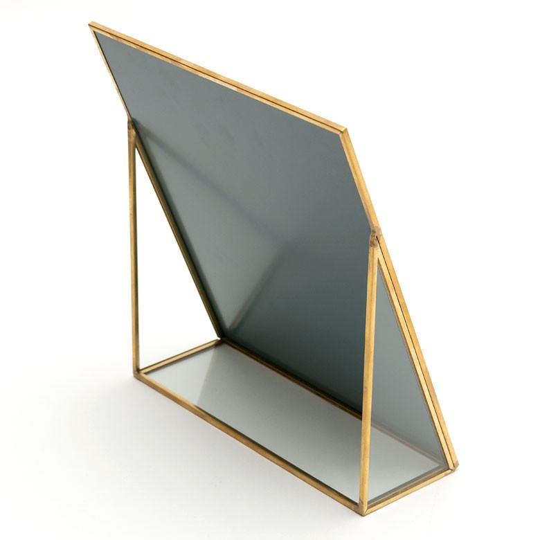 スタンドミラー 鏡 かがみ カガミ ミラー 卓上鏡 テーブル アンティーク調 四角 スクエア Lサイズ 化粧鏡 可愛い メイクアップミラー 軽量 インテリア雑貨 66716 | ELEMENTS（インテリア） | 05