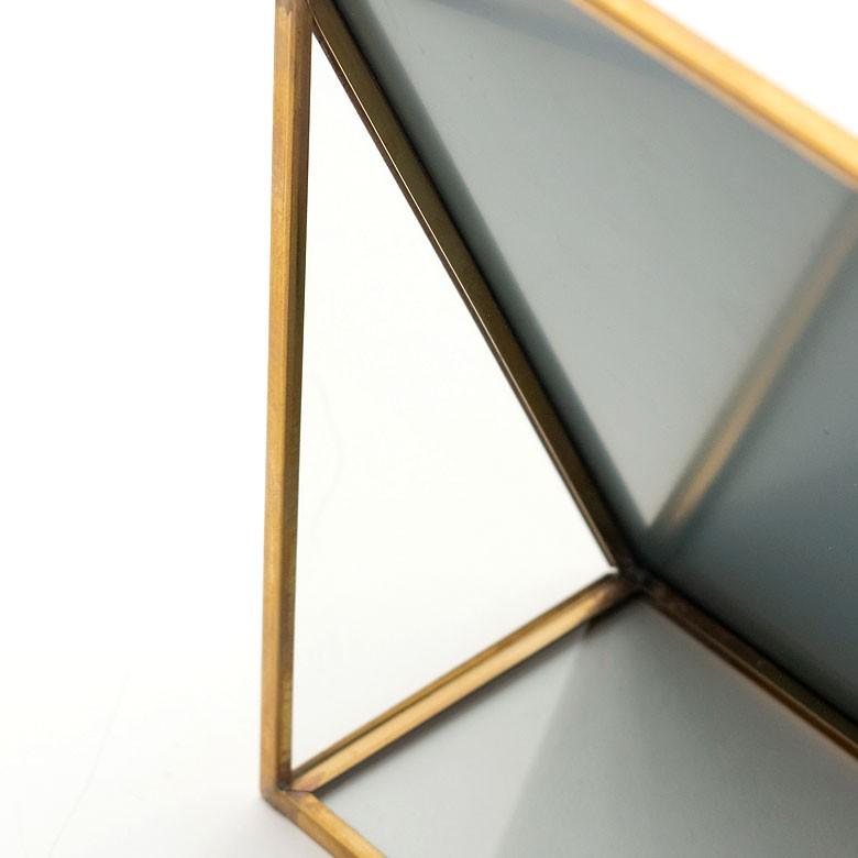 スタンドミラー 鏡 かがみ カガミ ミラー 卓上鏡 テーブル アンティーク調 四角 スクエア Lサイズ 化粧鏡 可愛い メイクアップミラー 軽量 インテリア雑貨 66716 | ELEMENTS（インテリア） | 06