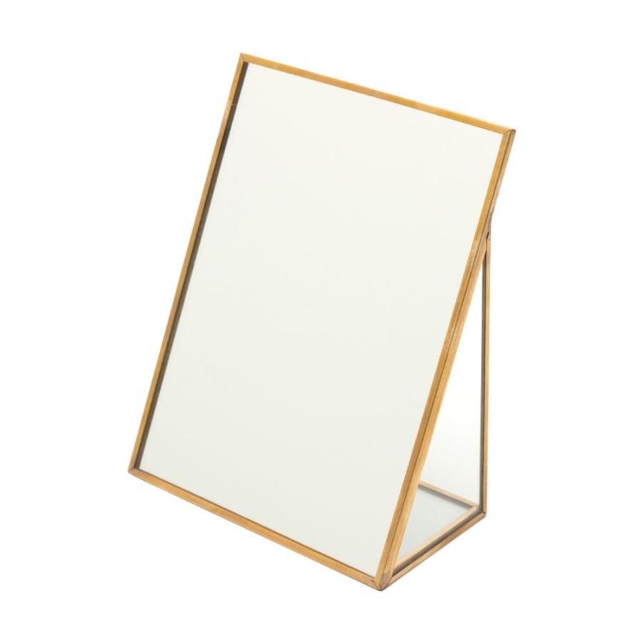 スタンドミラー 鏡 かがみ カガミ ミラー 卓上鏡 テーブル アンティーク調 四角 スクエア Sサイズ 化粧鏡 可愛い メイクアップミラー 軽量 インテリア雑貨 66717 | ELEMENTS（インテリア） | 19