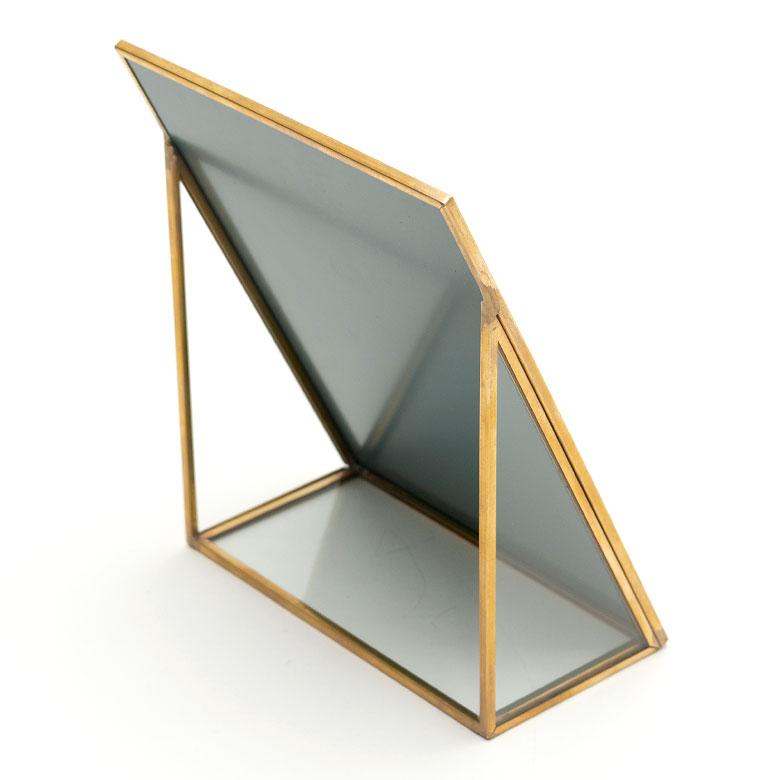 スタンドミラー 鏡 かがみ カガミ ミラー 卓上鏡 テーブル アンティーク調 四角 スクエア Sサイズ 化粧鏡 可愛い メイクアップミラー 軽量 インテリア雑貨 66717 | ELEMENTS（インテリア） | 07