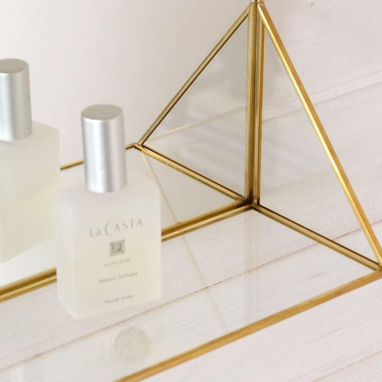 ウォールミラー 鏡 かがみ カガミ ミラー 飾り棚付き 壁掛け アンティーク調 四角 スクエア 吊り下げ 化粧鏡 メイクアップミラー 軽量 インテリア雑貨 66718 | ELEMENTS（インテリア） | 06