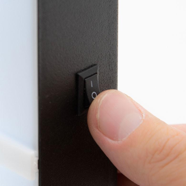 LED 看板 文字LEDライトボックス メッセージボード 壁掛け 吊り下げ可 英語 数字 パーツ 記号 黒 レターボード シネマボード 66723 | ブランド登録なし | 07