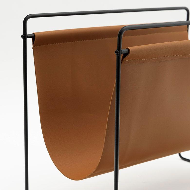 マガジンラックホルダー ラック 薄型 スリム コンパクト ソファ横 収納 新聞 茶色 ブラウン アイボリー グレー 一人暮らし ワンルーム ミッドセンチュリー 6672 | ELEMENTS（インテリア） | 18