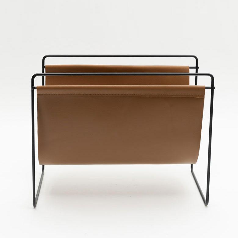 マガジンラックホルダー ラック 薄型 スリム コンパクト ソファ横 収納 新聞 茶色 ブラウン アイボリー グレー 一人暮らし ワンルーム ミッドセンチュリー 6672 | ELEMENTS（インテリア） | 20