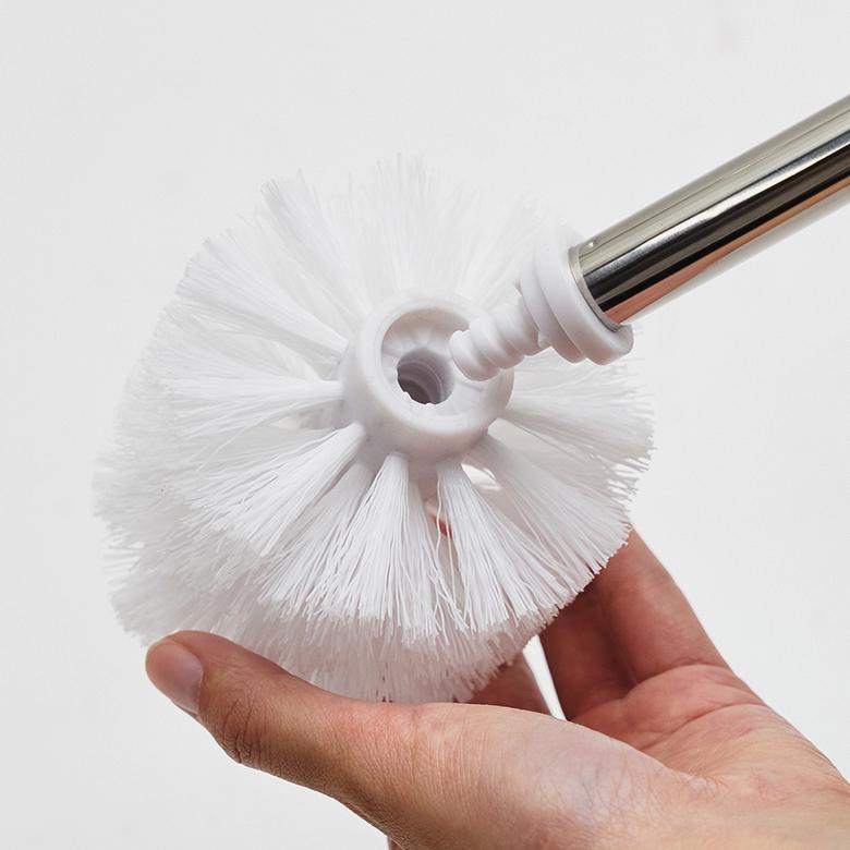 トイレブラシ トイレタリー トイレ ブラシ 掃除グッズ 丸型 天然大理石 マーブル柄 ホワイト トイレ用品 清掃用品 白 陶器 スタイリッシュ 66730 | ELEMENTS（インテリア） | 12