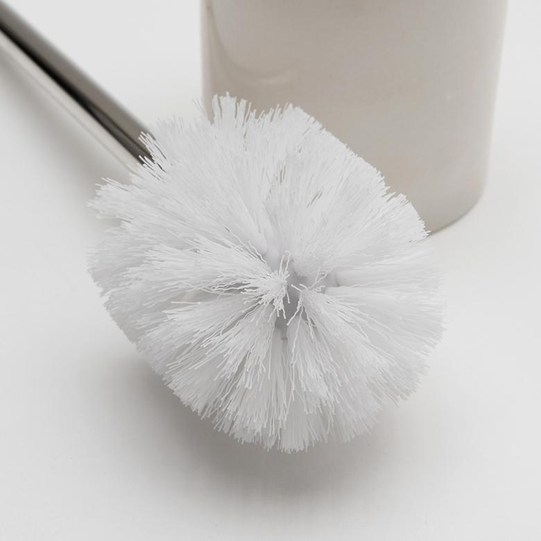 トイレブラシ トイレタリー トイレ ブラシ 掃除グッズ 丸型 天然大理石 マーブル柄 ホワイト トイレ用品 清掃用品 白 陶器 スタイリッシュ 66730 | ELEMENTS（インテリア） | 14