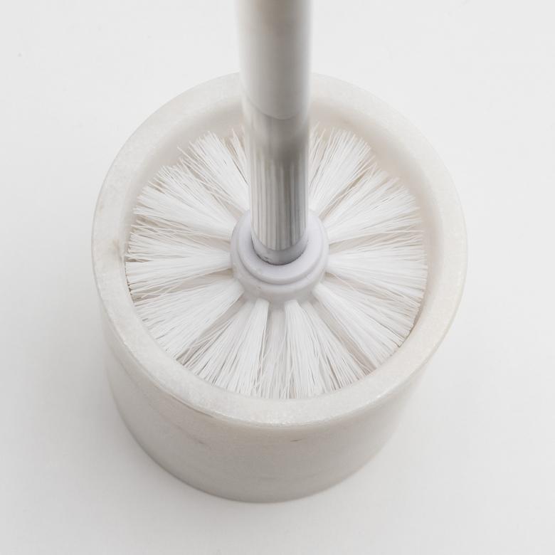トイレブラシ トイレタリー トイレ ブラシ 掃除グッズ 丸型 天然大理石 マーブル柄 ホワイト トイレ用品 清掃用品 白 陶器 スタイリッシュ 66730 | ELEMENTS（インテリア） | 15