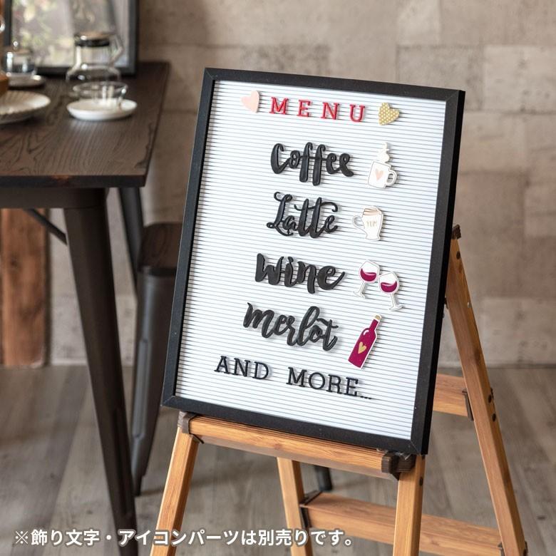 レターボード 文字パーツ付き 幅40cm 長方形 英文字 数字 結婚式 サインボード メッセージボード ウェルカムボード Mサイズ 66749 | ELEMENTS（インテリア） | 12