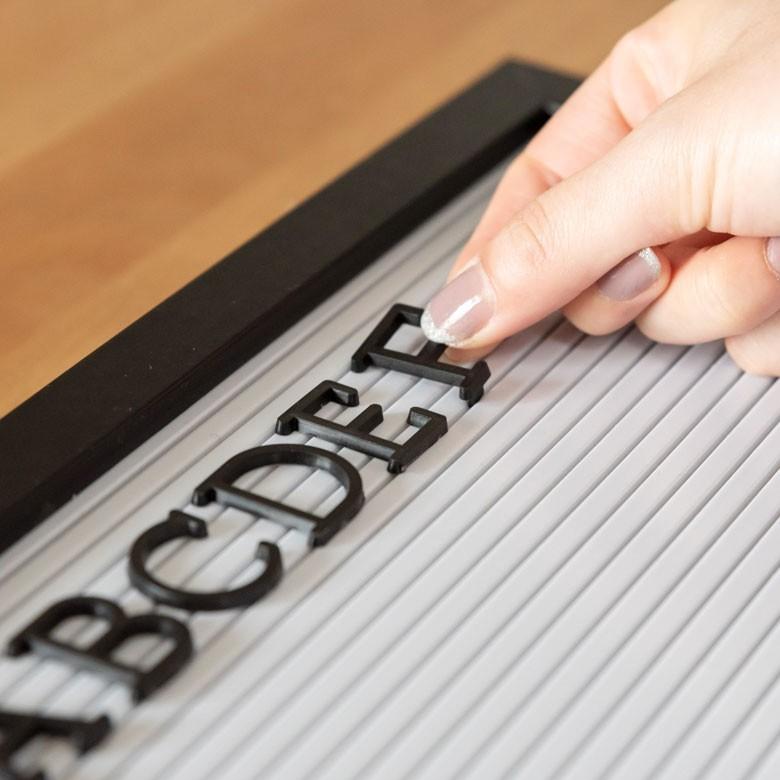 レターボード 文字パーツ付き 幅40cm 長方形 英文字 数字 結婚式 サインボード メッセージボード ウェルカムボード Mサイズ 66749 | ELEMENTS（インテリア） | 02