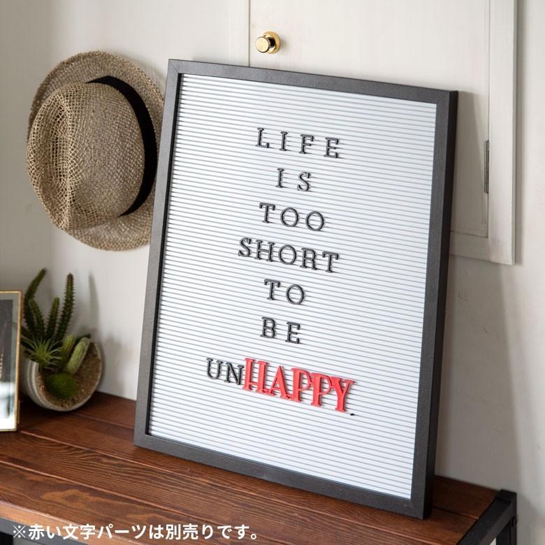 レターボード 文字パーツ付き 幅40cm 長方形 英文字 数字 結婚式 サインボード メッセージボード ウェルカムボード Mサイズ 66749 | ELEMENTS（インテリア） | 04