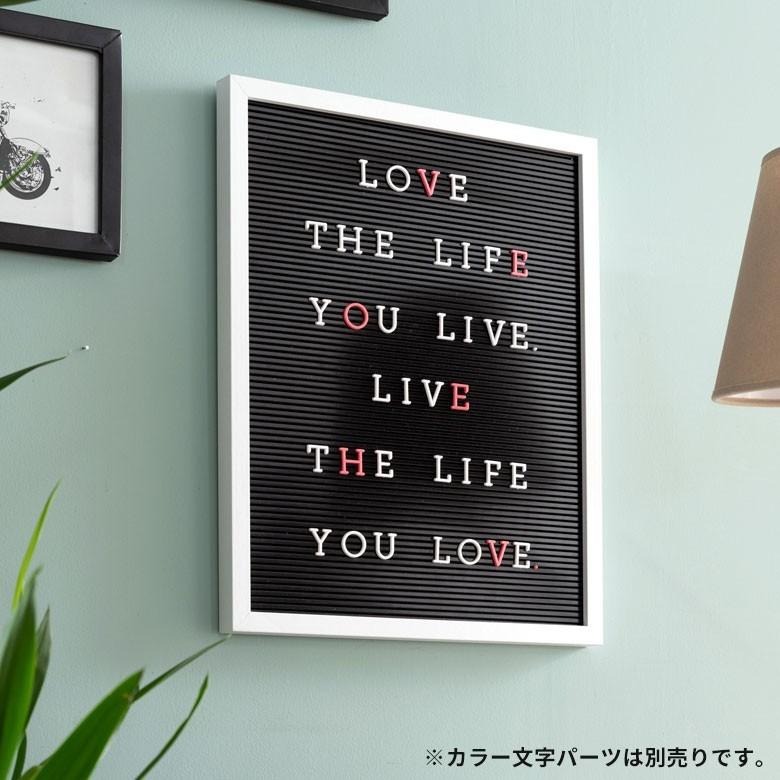 レターボード 文字パーツ付き 幅40cm 長方形 英文字 数字 結婚式 サインボード メッセージボード ウェルカムボード Mサイズ ブラック 66751 | ELEMENTS（インテリア） | 12