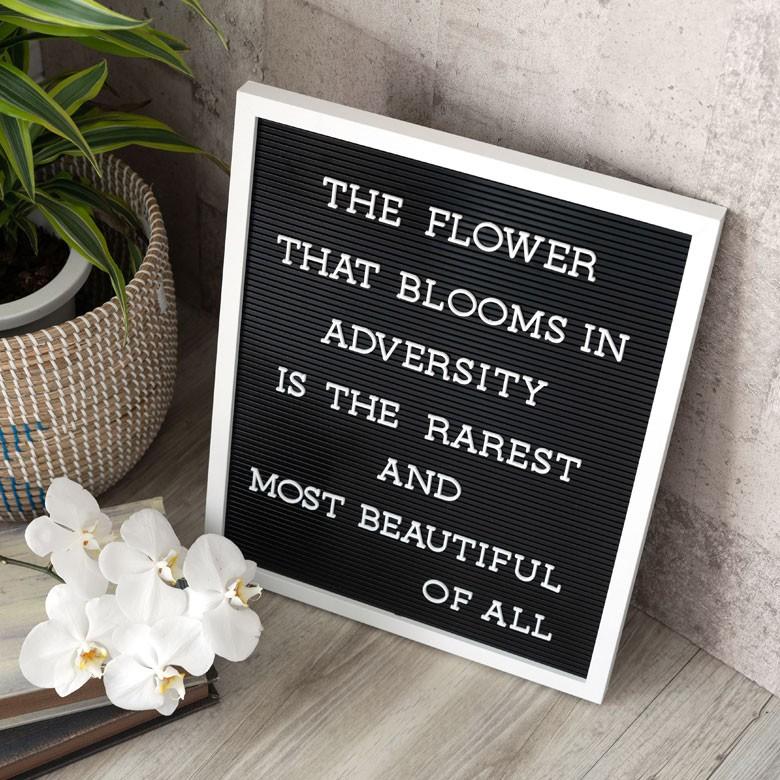 レターボード 文字パーツ付き 幅40cm 長方形 英文字 数字 結婚式 サインボード メッセージボード ウェルカムボード Mサイズ ブラック 66751 | ELEMENTS（インテリア） | 17