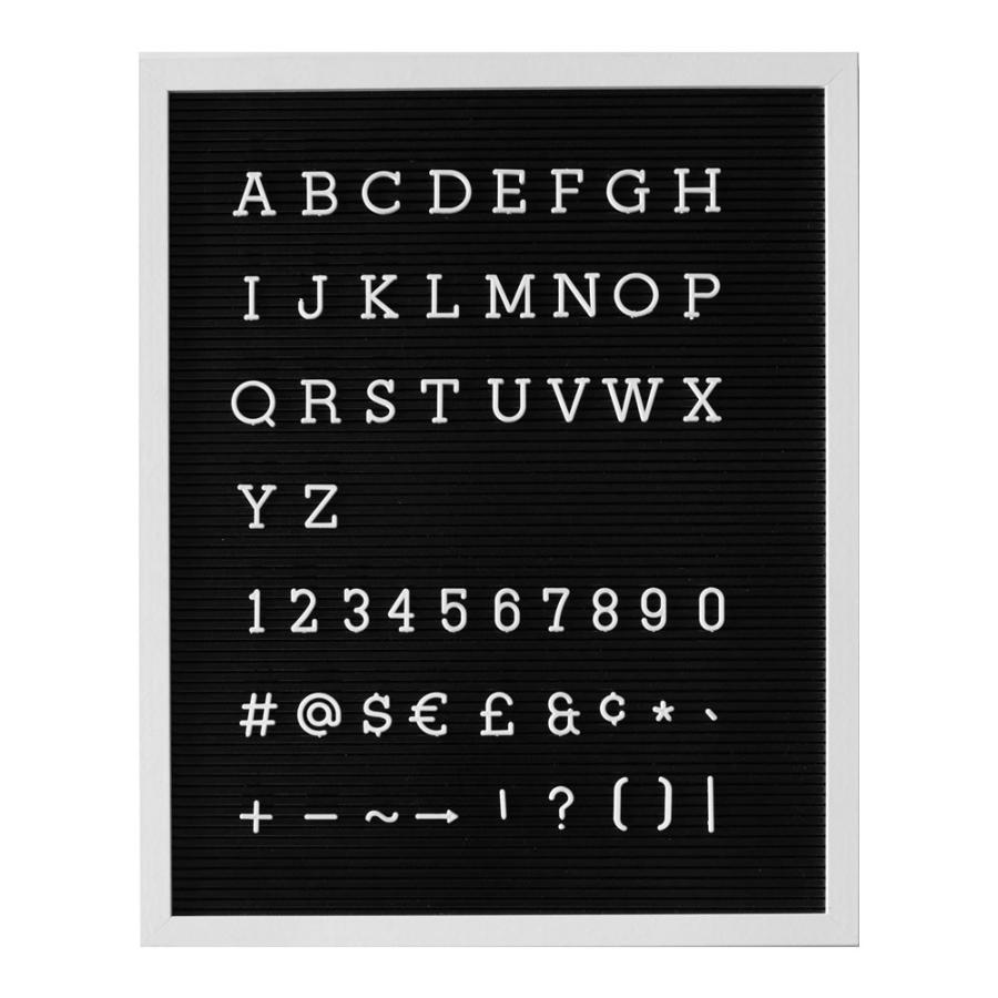 レターボード 文字パーツ付き 幅40cm 長方形 英文字 数字 結婚式 サインボード メッセージボード ウェルカムボード Mサイズ ブラック 66751 | ELEMENTS（インテリア） | 19