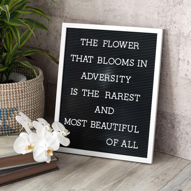 レターボード 文字パーツ付き 幅40cm 長方形 英文字 数字 結婚式 サインボード メッセージボード ウェルカムボード Mサイズ ブラック 66751 | ELEMENTS（インテリア） | 06