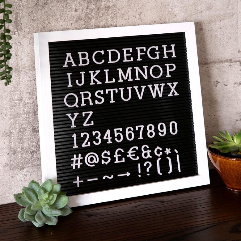 レターボード用文字パーツ アルファベット 英字 数字 191ピース グレー 結婚式 サインボード メッセージボード ウェルカムボード テキストパーツ 66754 | ブランド登録なし | 13