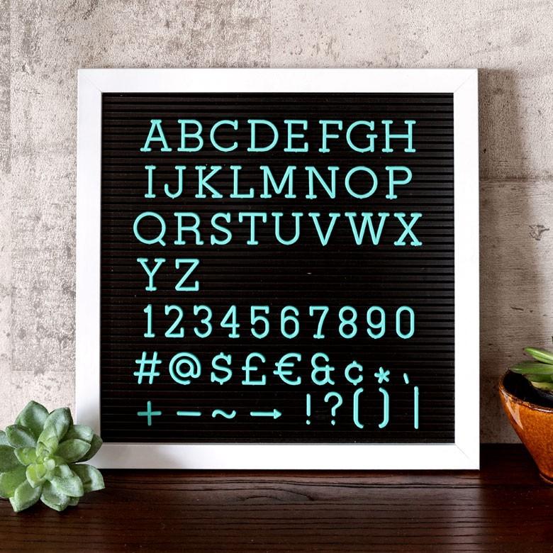 レターボード用文字パーツ アルファベット 英字 数字 191ピース