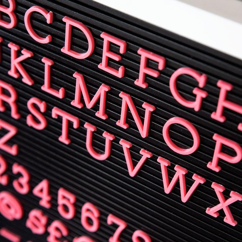 レターボード用文字パーツ アルファベット 英字 数字 191ピース ピンク 結婚式 サインボード メッセージボード ウェルカムボード テキストパーツ 66756 | ブランド登録なし | 04