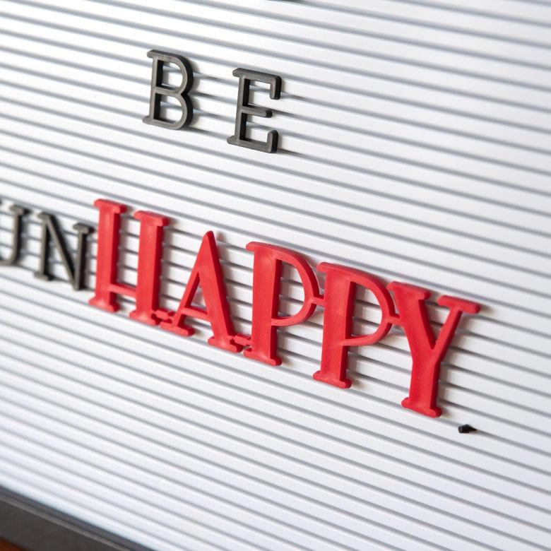 レターボード用文字パーツ 4種 英語 筆記体 レッド サインボード メッセージボード ウェルカムボード テキストパーツ 66762 | ELEMENTS（インテリア） | 05