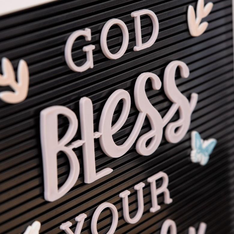 レターボード用文字パーツ 4種 英語 筆記体 グレー サインボード メッセージボード ウェルカムボード テキストパーツ 66764 | ELEMENTS（インテリア） | 03