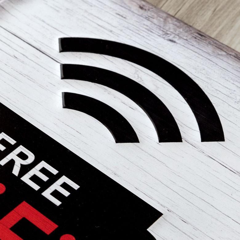 サインボード ブリキボード ブリキ サインプレート 壁掛け オブジェ プレート 看板 ボード Wi-Fi 店舗用 インテリア レトロ ヴィンテージ アメリカ 雑貨 66796 | ELEMENTS（インテリア） | 02