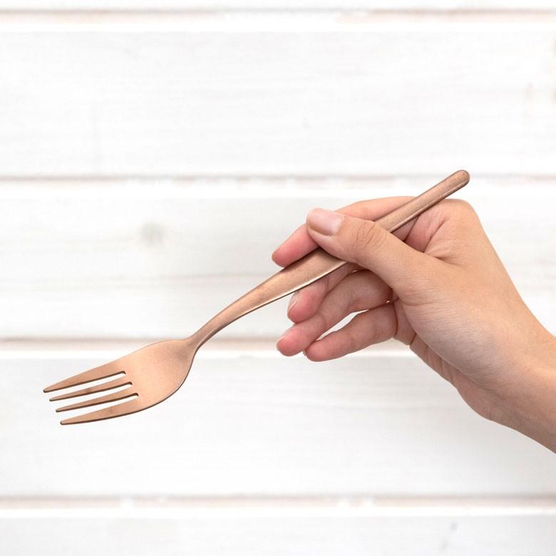 フォーク ディナーフォーク マット ローズゴールド  つや消し ステンレス テーブルセッティング アンティーク ヴェリーノ キッチン用品 結婚祝 食洗機対応 66833 | ELEMENTS（インテリア） | 01