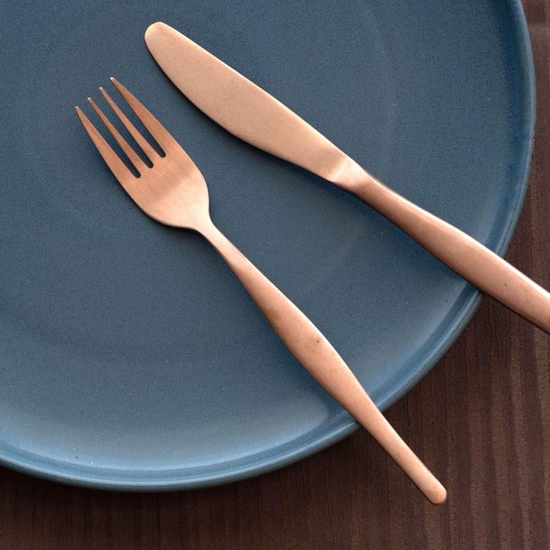 フォーク ディナーフォーク マット ローズゴールド  つや消し ステンレス テーブルセッティング アンティーク ヴェリーノ キッチン用品 結婚祝 食洗機対応 66833 | ELEMENTS（インテリア） | 11