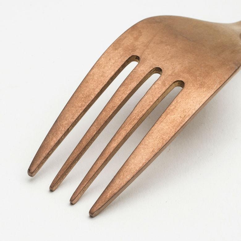 フォーク ディナーフォーク マット ローズゴールド  つや消し ステンレス テーブルセッティング アンティーク ヴェリーノ キッチン用品 結婚祝 食洗機対応 66833 | ELEMENTS（インテリア） | 03