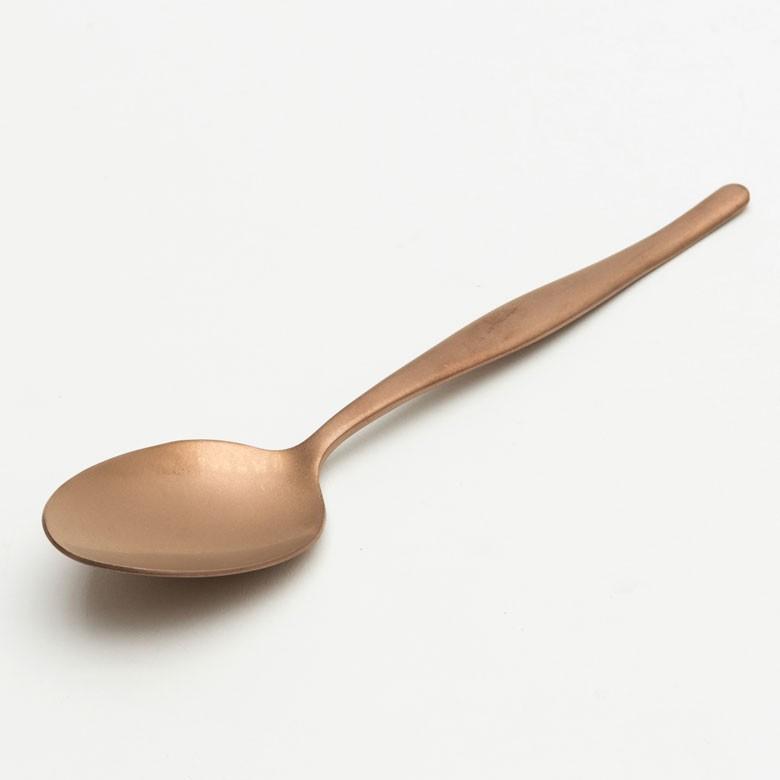 スプーン ディナースプーン マット ローズゴールド  つや消し ステンレス テーブルセッティング アンティーク ヴェリーノ キッチン用品 結婚祝 食洗機対応 66835 | ELEMENTS（インテリア） | 07