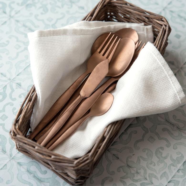 スプーン デザートスプーン マット ローズゴールド  つや消し ステンレス テーブルセッティング アンティーク ヴェリーノ キッチン用品 結婚祝 食洗機対応 66837 | ELEMENTS（インテリア） | 05