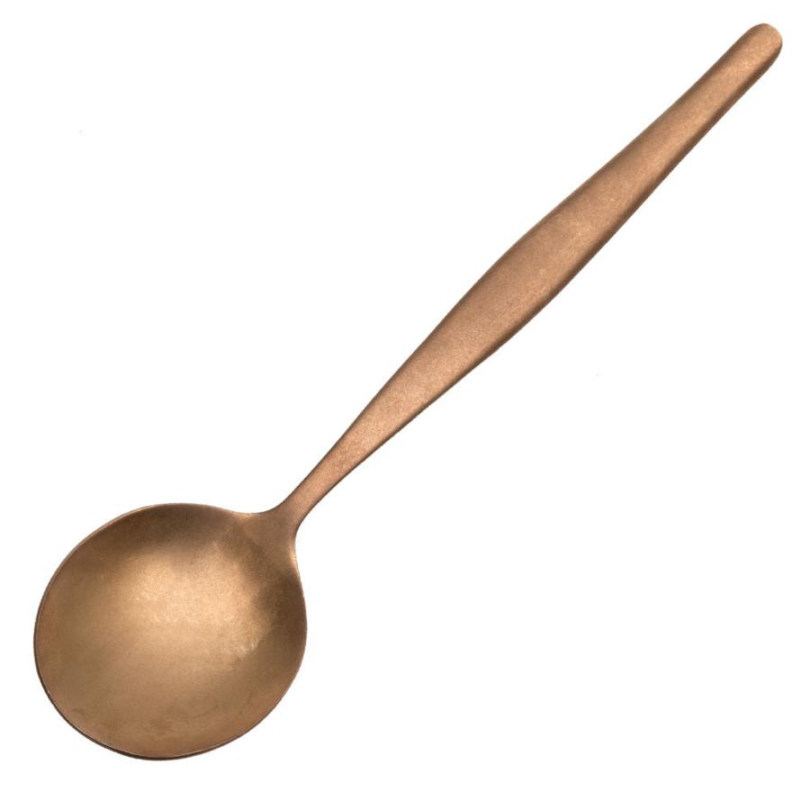 スプーン スープスプーン マット ローズゴールド  つや消し ステンレス テーブルセッティング アンティーク ヴェリーノ キッチン用品 結婚祝 食洗機対応 66839 | ELEMENTS（インテリア） | 11