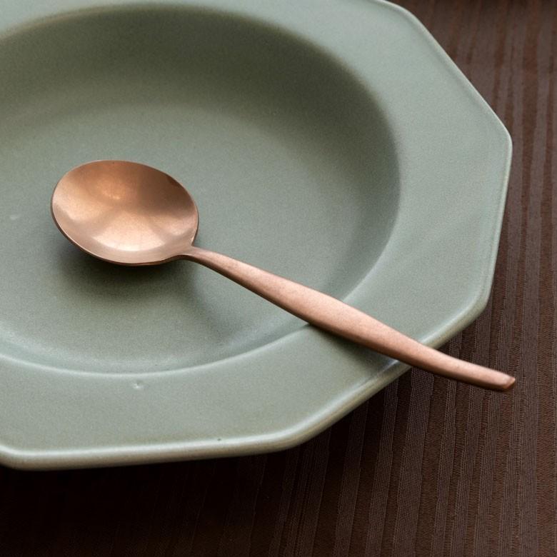 スプーン スープスプーン マット ローズゴールド  つや消し ステンレス テーブルセッティング アンティーク ヴェリーノ キッチン用品 結婚祝 食洗機対応 66839 | ELEMENTS（インテリア） | 08