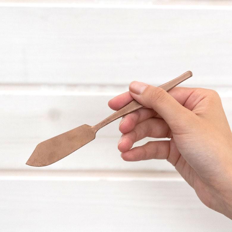 ナイフ バターナイフ マット ローズゴールド  つや消し ステンレス テーブルセッティング アンティーク ヴェリーノ キッチン用品 結婚祝 食洗機対応 66840 | ELEMENTS（インテリア） | 01