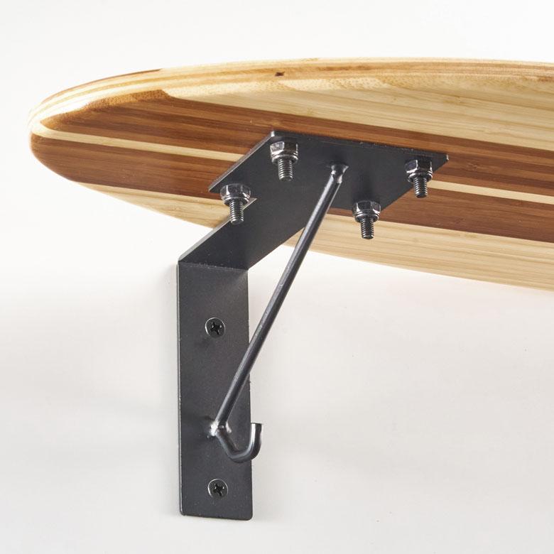 ウォールシェルフ スケートボード 木製 ラック ウォール シェルフ バンブー 棚 壁掛け 壁面 収納 幅約81cm 本物 ボード 西海岸 66892 | ELEMENTS（インテリア） | 19