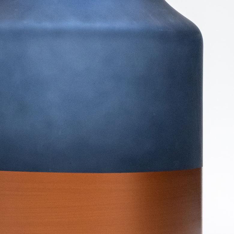 花瓶 フラワー ベース 高さ22cm ボトル ツートンカラー クリア 透明 花びん 花器  ガラス 丸 円柱 生花 グリーン おしゃれ 北欧 リゾート アジアン 雑貨 66898 | ブランド登録なし | 15