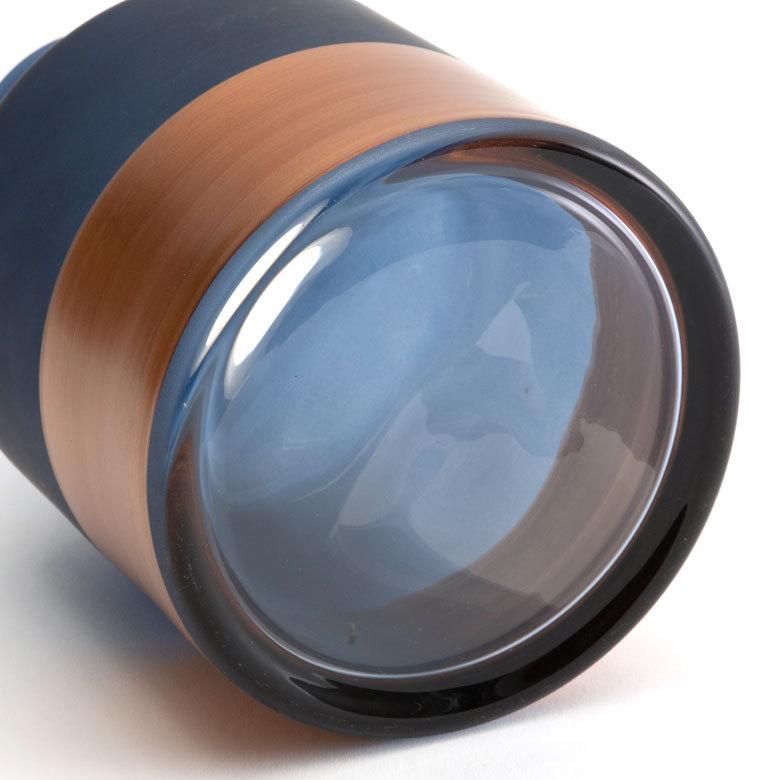 花瓶 フラワー ベース 高さ22cm ボトル ツートンカラー クリア 透明 花びん 花器  ガラス 丸 円柱 生花 グリーン おしゃれ 北欧 リゾート アジアン 雑貨 66898 | ブランド登録なし | 16