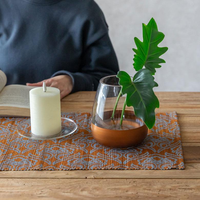 花瓶 フラワー ベース 高さ15.5cm コクーン ツートンカラー クリア 透明 花びん 花器  ガラス 丸 円柱 花 グリーン おしゃれ 北欧 リゾート 西海岸 新生活 66899 | ブランド登録なし | 12