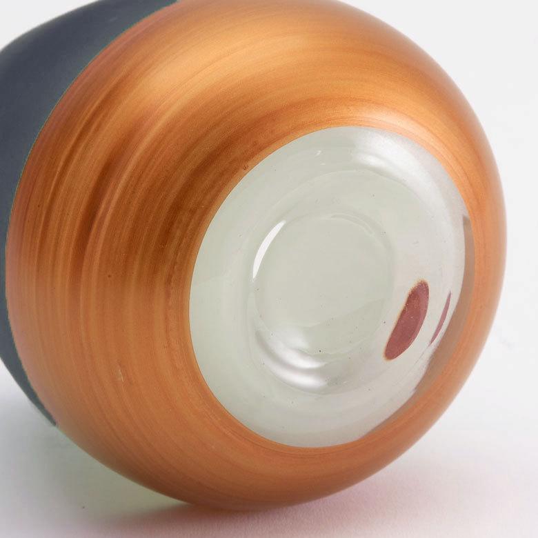 花瓶 フラワー ベース 高さ15.5cm コクーン ツートンカラー クリア 透明 花びん 花器  ガラス 丸 円柱 花 グリーン おしゃれ 北欧 リゾート 西海岸 新生活 66899 | ブランド登録なし | 16