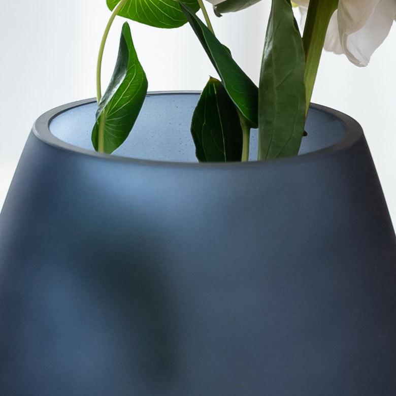 花瓶 フラワー ベース 高さ15.5cm コクーン ツートンカラー クリア 透明 花びん 花器  ガラス 丸 円柱 花 グリーン おしゃれ 北欧 リゾート 西海岸 新生活 66899 | ブランド登録なし | 19