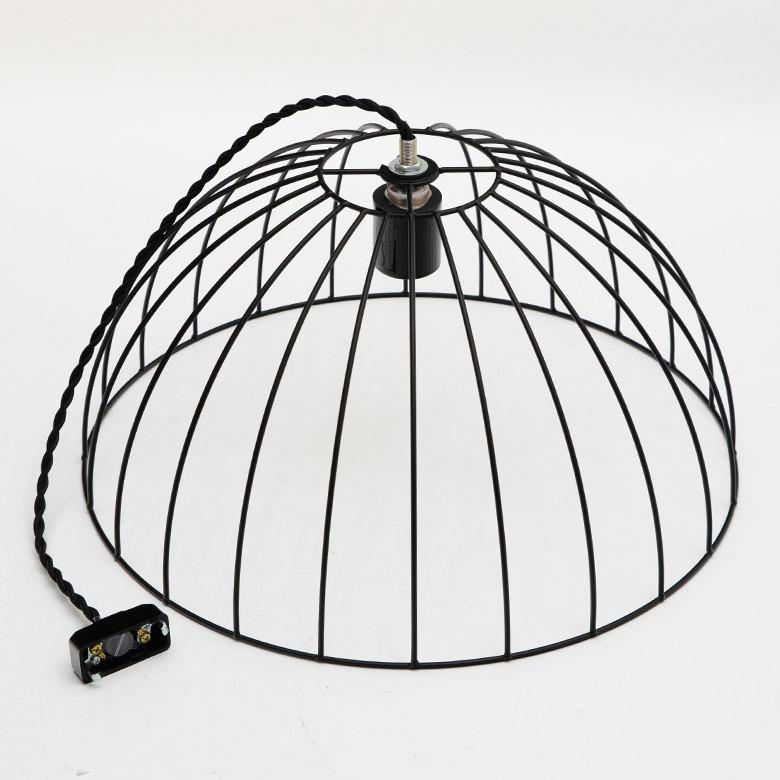 ワイヤー ランプシェード スチール led E26 レトロ 北欧 ダイニング ブラック 照明 照明器具 おしゃれ リビング  1灯 カフェ風 66902 | ELEMENTS（インテリア） | 10