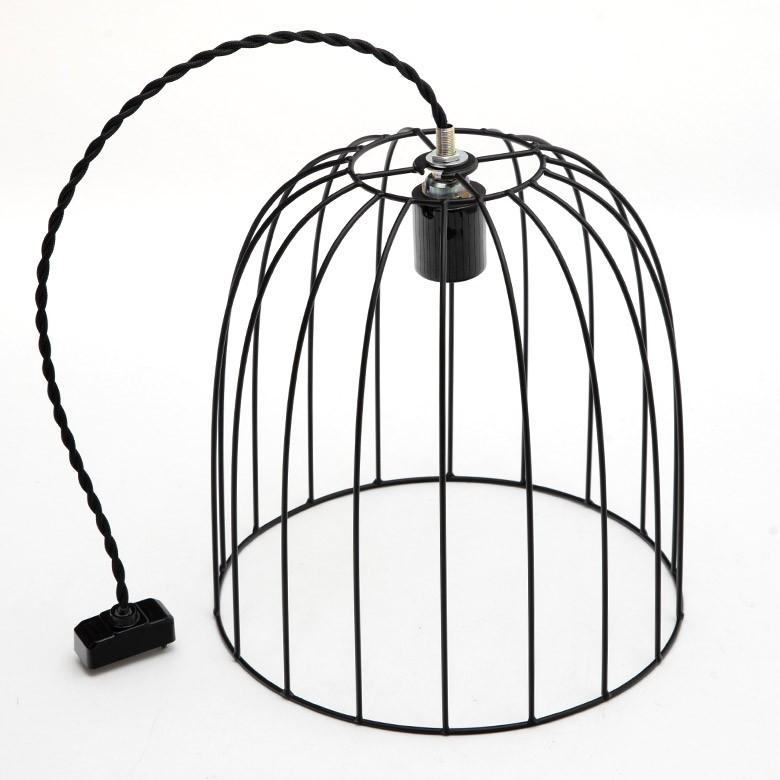 ワイヤー ランプシェード スチール led E26 レトロ 北欧 ダイニング ブラック 照明 照明器具 おしゃれ リビング  1灯 カフェ風 66903 | ELEMENTS（インテリア） | 10