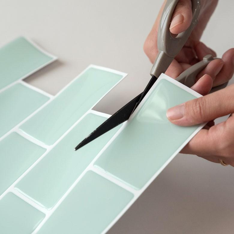 タイルシール サブウェイタイルシール 40枚入り 防水 水回り 壁面 DIY リメイク ウォールステッカー 壁紙 シート 66918-40 | ELEMENTS（インテリア） | 09