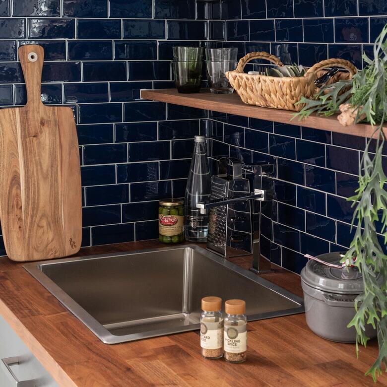 タイル シール サブウェイ メトロ 40枚 モザイク シート 防水 ウォール ステッカー デコレーション リメイク インテリア 壁材 西海岸 66919-40 | ELEMENTS（インテリア） | 04